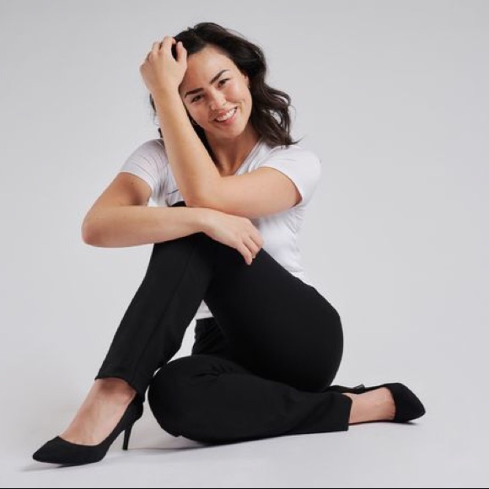 Betabrand Dress Pant Yoga Pants 7 Pocket